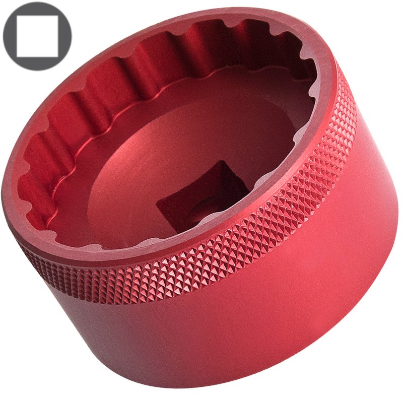 627622 UNIOR Cheie tubulara ax pedalier diametru 52 mm patrat 1/2"