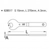 628517 UNIOR Cheie de pedala deschidere 15 mm lungime 270 mm