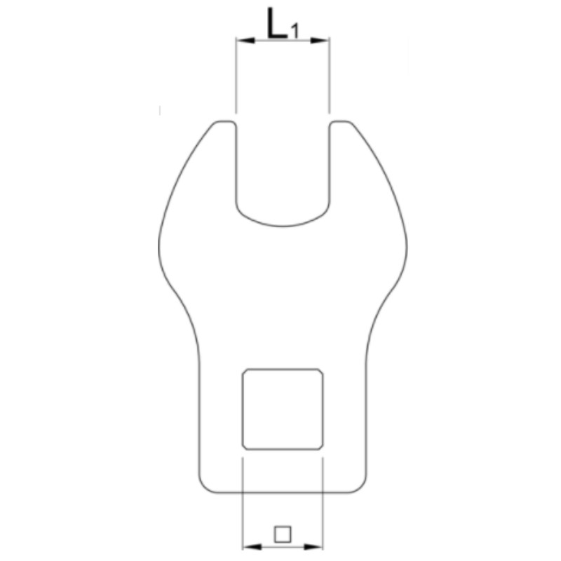 629071 UNIOR Cheie pentru pedala deschidere 15 mm patrat 1/2" Crowfoot