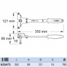 623473 UNIOR Scula universala demontare pinioane cu butuc filetat 623473 UNIOR Scula universala demontare pinioane cu butuc filetat