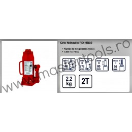 300101 Cric hidraulic maxim 2 tone RAIDER RD-HB02