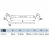 618411 UNIOR Cheie pentru spite Mavic, deschidere 3.7 x 5.4 mm.