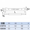 619718 UNIOR Cheie pentru spite deschidere 5 x 5.5 mm