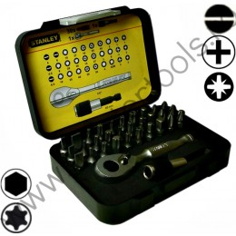 1-13-904 STANLEY Set de biti cu prelungitor magnetic