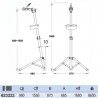 623222 UNIOR Stand reparare biciclete,falca cu piulita reglabila.