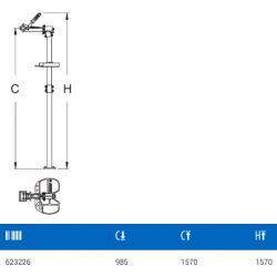 623226 UNIOR Stand reparare biciclete,cu o falca cu arc,fara farfurie.