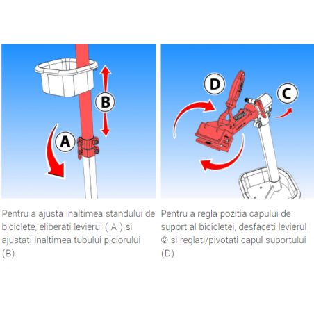 621471 UNIOR Stand pentru reparare biciclete, cu placa fixa.