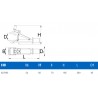 627095 UNIOR Falca Pro Clamp, prindere 22-60 mm, pentru biciclete. 627095 UNIOR Falca Pro Clamp, prindere 22-60 mm, pentru biciclete.