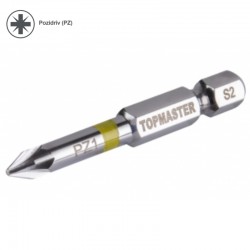 338711 TOPMASTER Set 2 biti stea PZ1, hexagon 1/4", lungime 50 mm.
