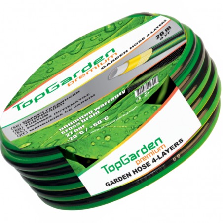 402123 TOPGARDEN Furtun gradina,4 straturi,interior 1/2",lungime 50 m.