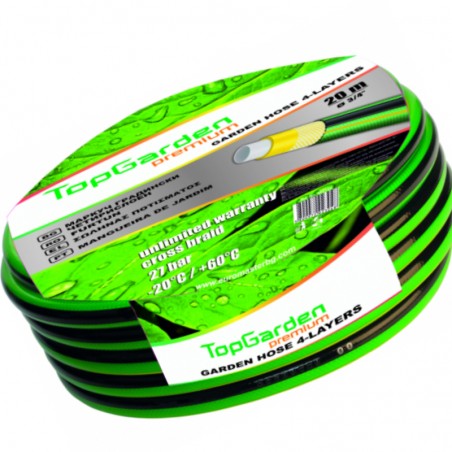 402126 TOPGARDEN Furtun gradina,4 straturi,interior 3/4",lungime 50 m.