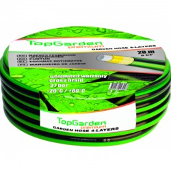 402126 TOPGARDEN Furtun gradina,4 straturi,interior 3/4",lungime 50 m.