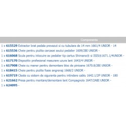 624364 UNIOR Set scule pentru bicicleta 9 piese in modul spuma SOS.