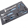 627160 UNIOR Set scule pentru bicicleta 9 piese in modul spuma SOS. 627160 UNIOR Set scule pentru bicicleta 9 piese in modul spuma SOS.