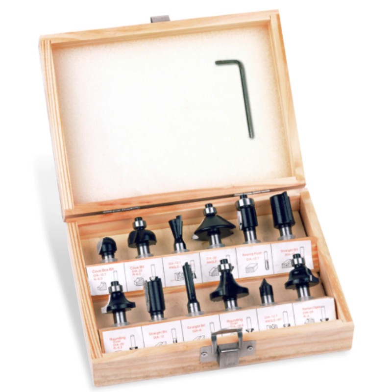 RB12A STERN Set 12 freze, prindere 8 mm, pentru lemn.