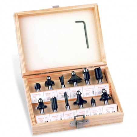 RB12A STERN Set 12 freze, prindere 8 mm, pentru lemn.