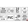 YT-24246 YATO Furtun compresor, 15m, 20bar, 1/4"