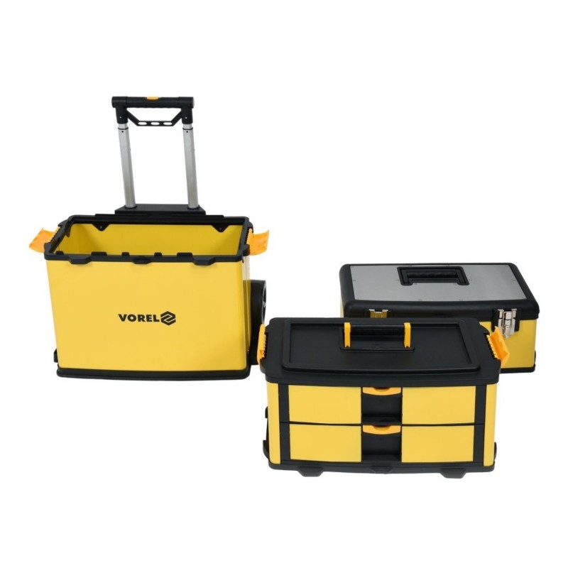 78738 VOREL Troler pentru scule 570 x 370 x 845 mm, cu 3 sectiuni