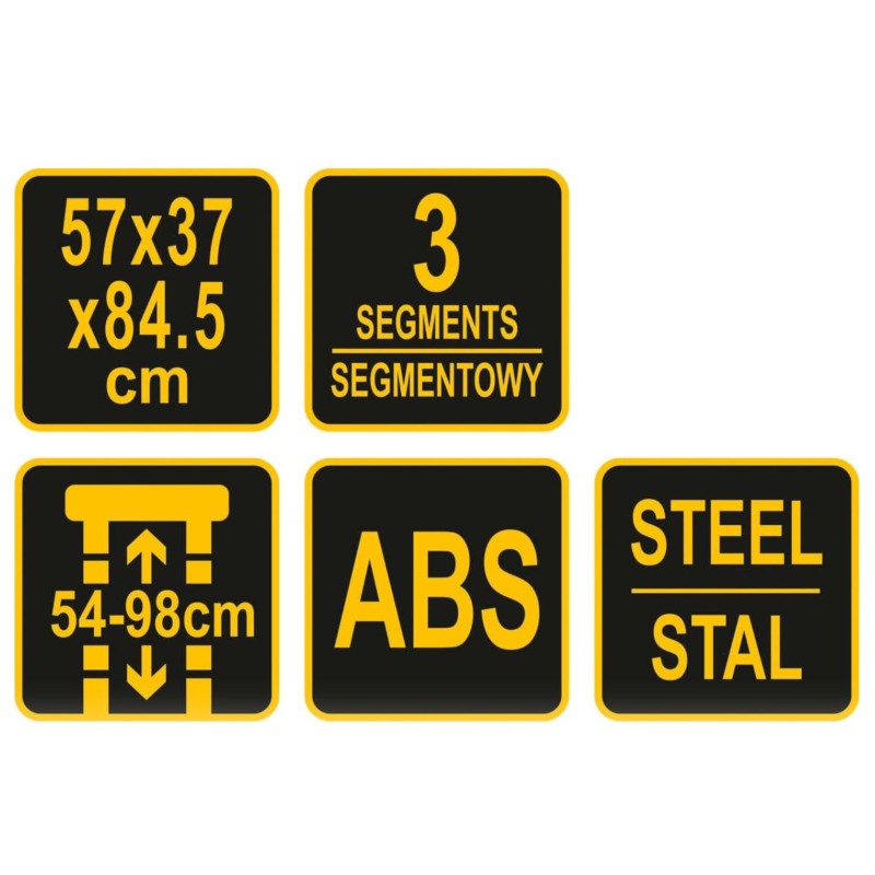 78738 VOREL Troler pentru scule 570 x 370 x 845 mm, cu 3 sectiuni
