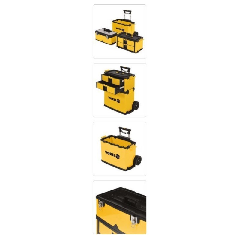 78738 VOREL Troler pentru scule 570 x 370 x 845 mm, cu 3 sectiuni