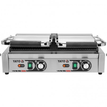 YG-04560 YATO Gratar dublu, electric, 3.6 kW, 58 x 41 x 19 cm.