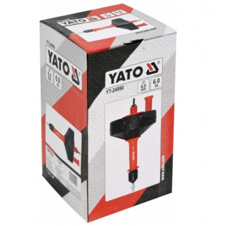 YT-24990 YATO Spirala pentru desfundat canalizare 6 m, diametru 6 mm.