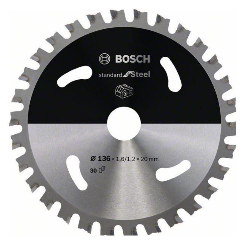 2608837746 BOSCH Disc Standard for Steel, 136x1.6/1.2x20mm, 30 dinti