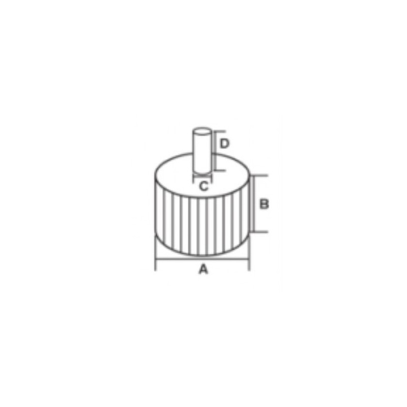 YT-83384 YATO Perie abraziva circulara tija 80x40x6mm,granulatie 100.