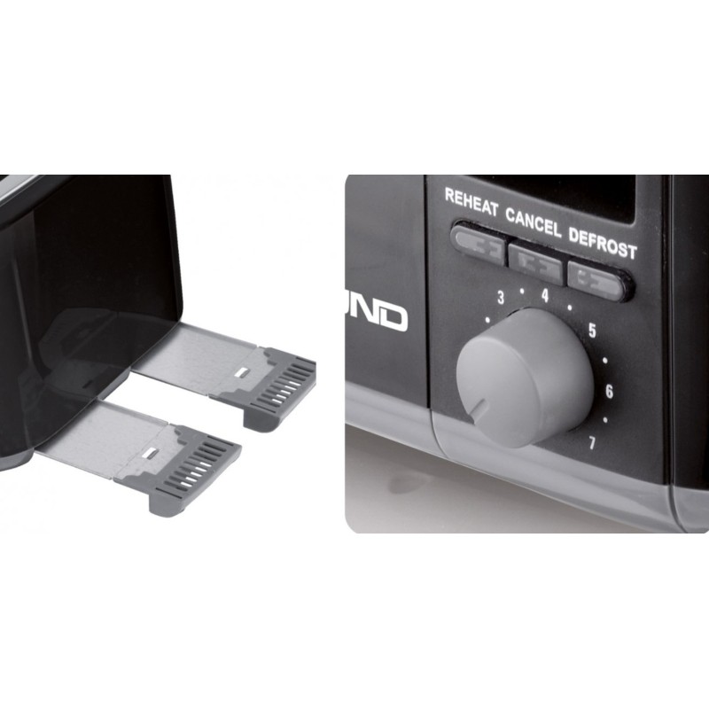 67501 LUND Prajitor de paine, toaster 1300-1500 W, 4 posturi.
