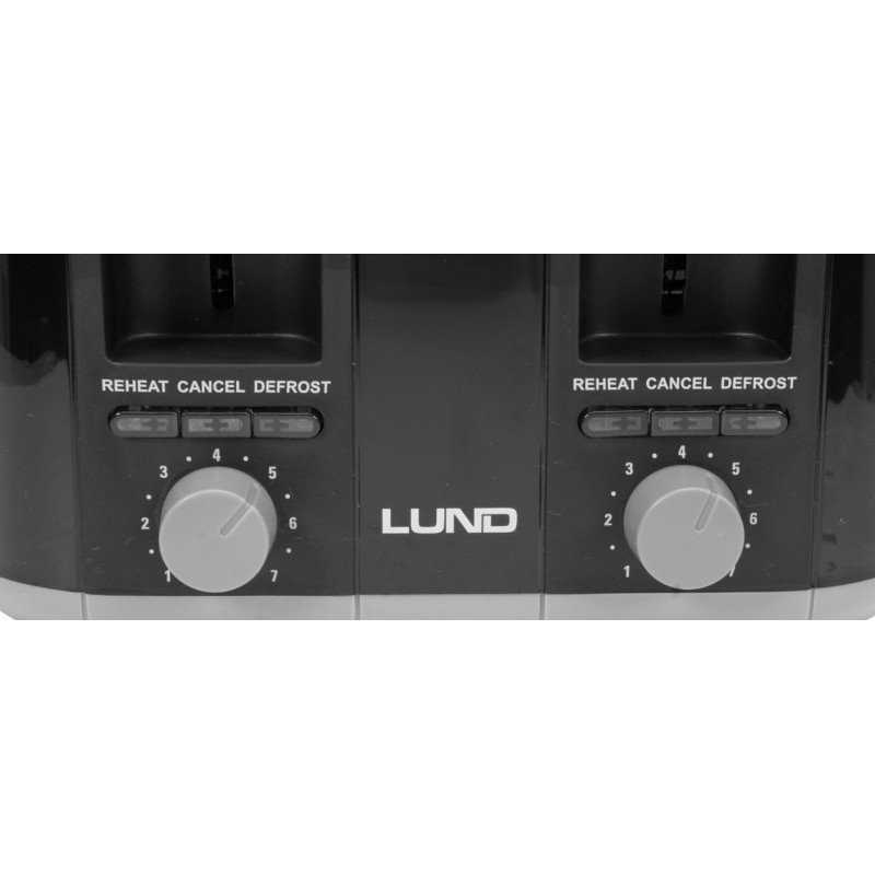 67501 LUND Prajitor de paine, toaster 1300-1500 W, 4 posturi.