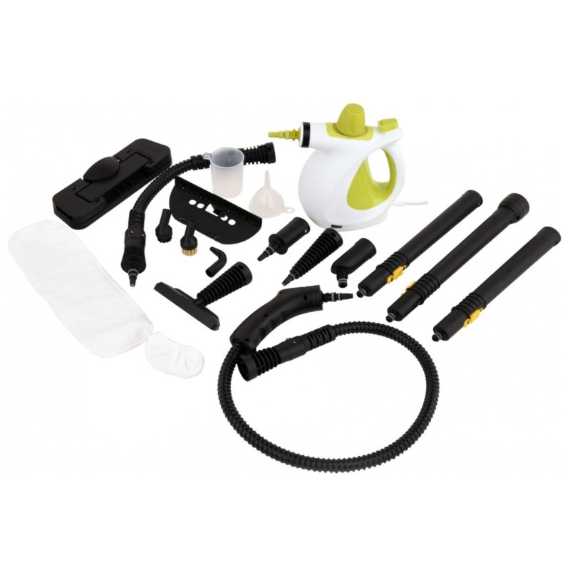 67201 LUND Aparat curatat cu abur 900-1500 W, 400 ml, 17 accesorii.
