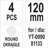 YT-09901 YATO Set 4 dalti pentru ciocan pneumatic, lungime 120 mm.
