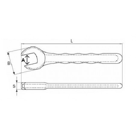 YT-20963 YATO Cheie fixa deschidere 19 mm, izolata 1000 V VDE.