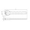 YT-20963 YATO Cheie fixa deschidere 19 mm, izolata 1000 V VDE.