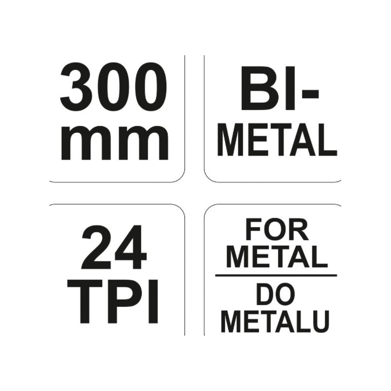 YT-3163 YATO Fierastrau pentru metal, lama 300 mm, 24 dinti.