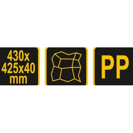 35060 VOREL Sablon decorativ pentru pavaj, 430 x 425 x 40 mm.