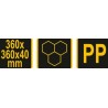 35062 VOREL Sablon decorativ pentru pavaj, fagure, 360 x 360 x 40 mm.
