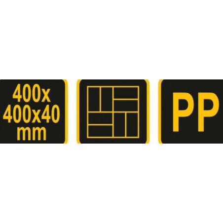 35064 VOREL Sablon decorativ pentru pavaj, 400 x 400 x 40 mm.