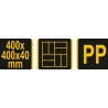 35064 VOREL Sablon decorativ pentru pavaj, 400 x 400 x 40 mm.