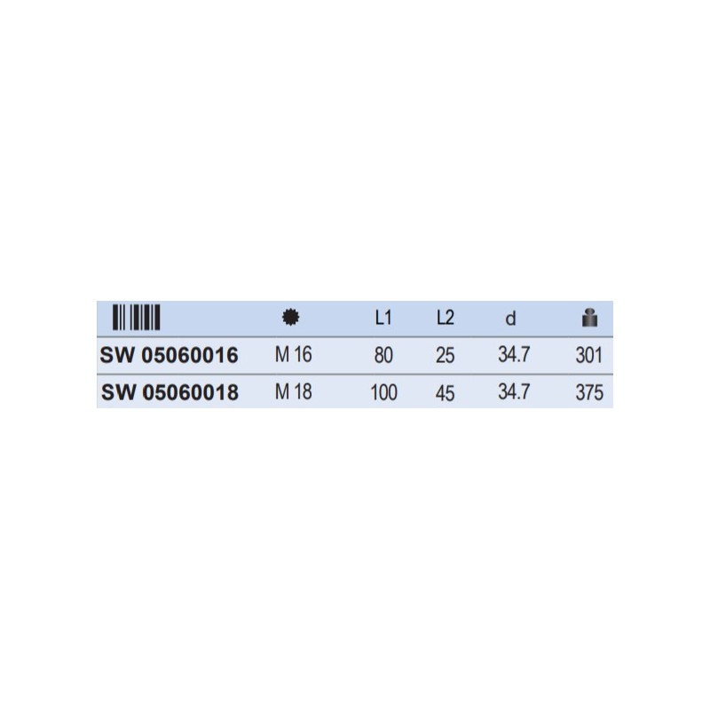 SW05060016 STAHLWILLE Cheie tubulara profil XZN M16, patrat 3/4".