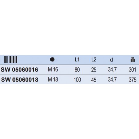 SW05060018 STAHLWILLE Cheie tubulara profil XZN M18, patrat 3/4".