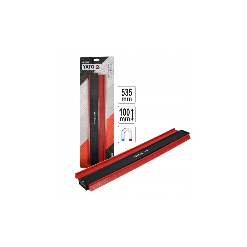 YT-37364 YATO Sablon magnetic, masurare profile, 535 mm.