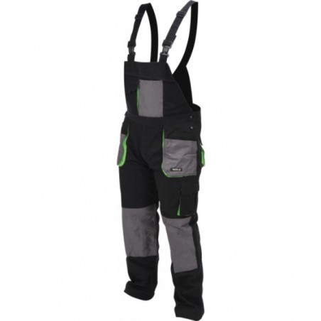 YT-80171 YATO Pantaloni de lucru, cu pieptar si bretele, marimea M.