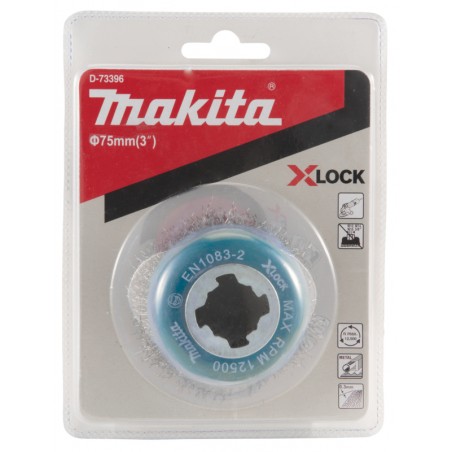 D-73396 MAKITA Perie de sarma tip cupa, X-Lock, 75x0.3mm