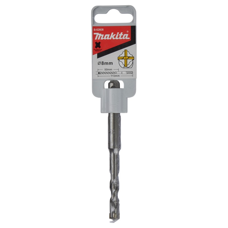B-62608 MAKITA Burghiu beton AVENGER 4CUT, SDS-Plus, 8x110x50mm