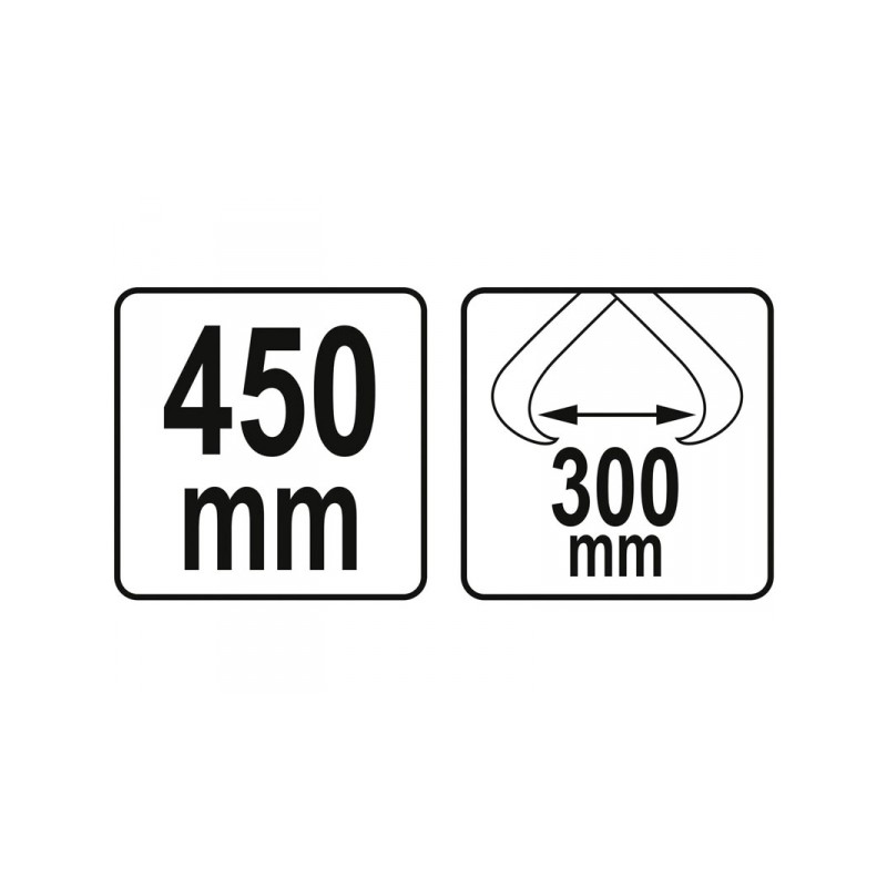 YT-79904 YATO Carlig ridicat busteni, prindere 300 mm, lungime 450 mm.