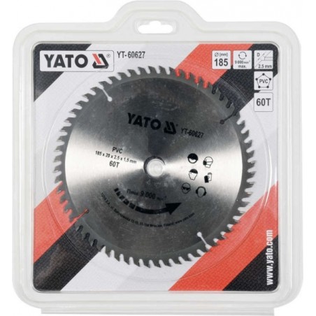 YT-60627 YATO Panza fierastrau circular,185x2.5x20mm,taiere PVC.
