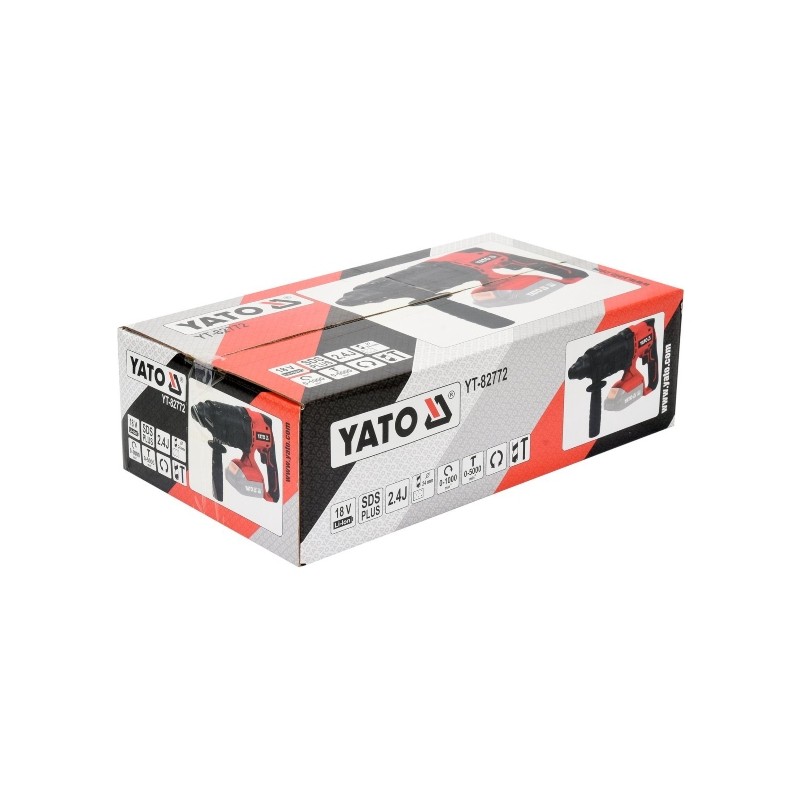 YT-82772 YATO Rotopercutor SDS PLUS,compatibil acumulator Li-Ion 18V.