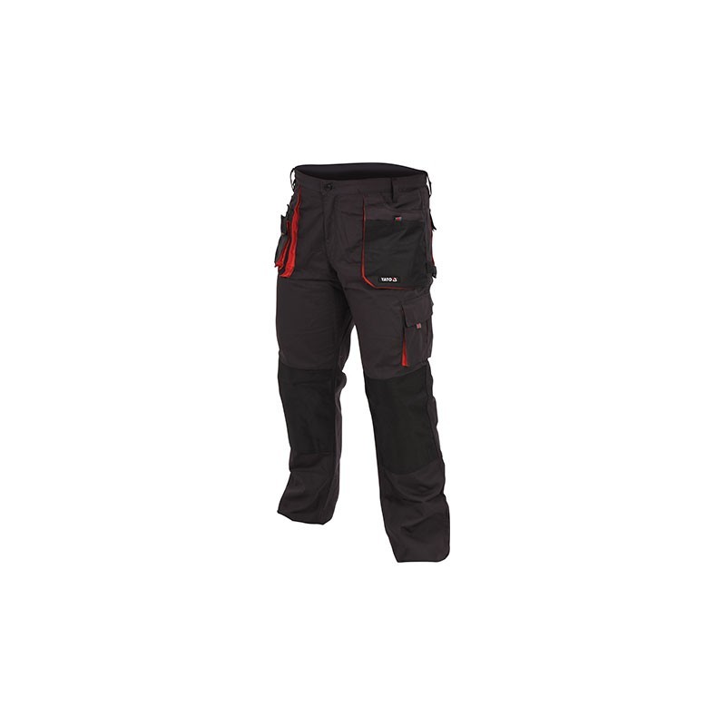 YT-80146 YATO Pantaloni de lucru, marime S, 9 buzunare, culoare negru.