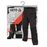 YT-80146 YATO Pantaloni de lucru, marime S, 9 buzunare, culoare negru.